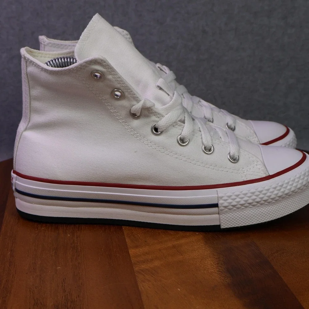 NEW Converse CTAS EVA Lift Hi Shoes Youth Size 4 White All Star Sneaker 272856F